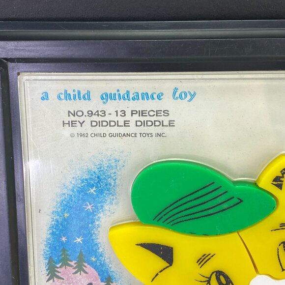 Vintage 1962 Hey Diddle Diddle A Child Guidance Toy Puzzle - Picture 3 of 9